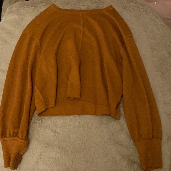 PINK LILY: BROWN THIN SWEATER - Picture 2 of 4